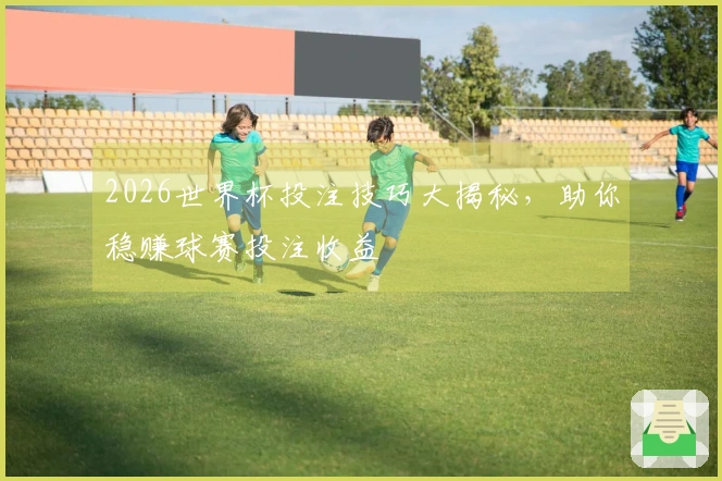 2026世界杯投注技巧大揭秘，助你稳赚球赛投注收益